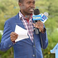 Joe Mucheru during a thanksgiving ceremony at Anin Girls’ Secondary School
