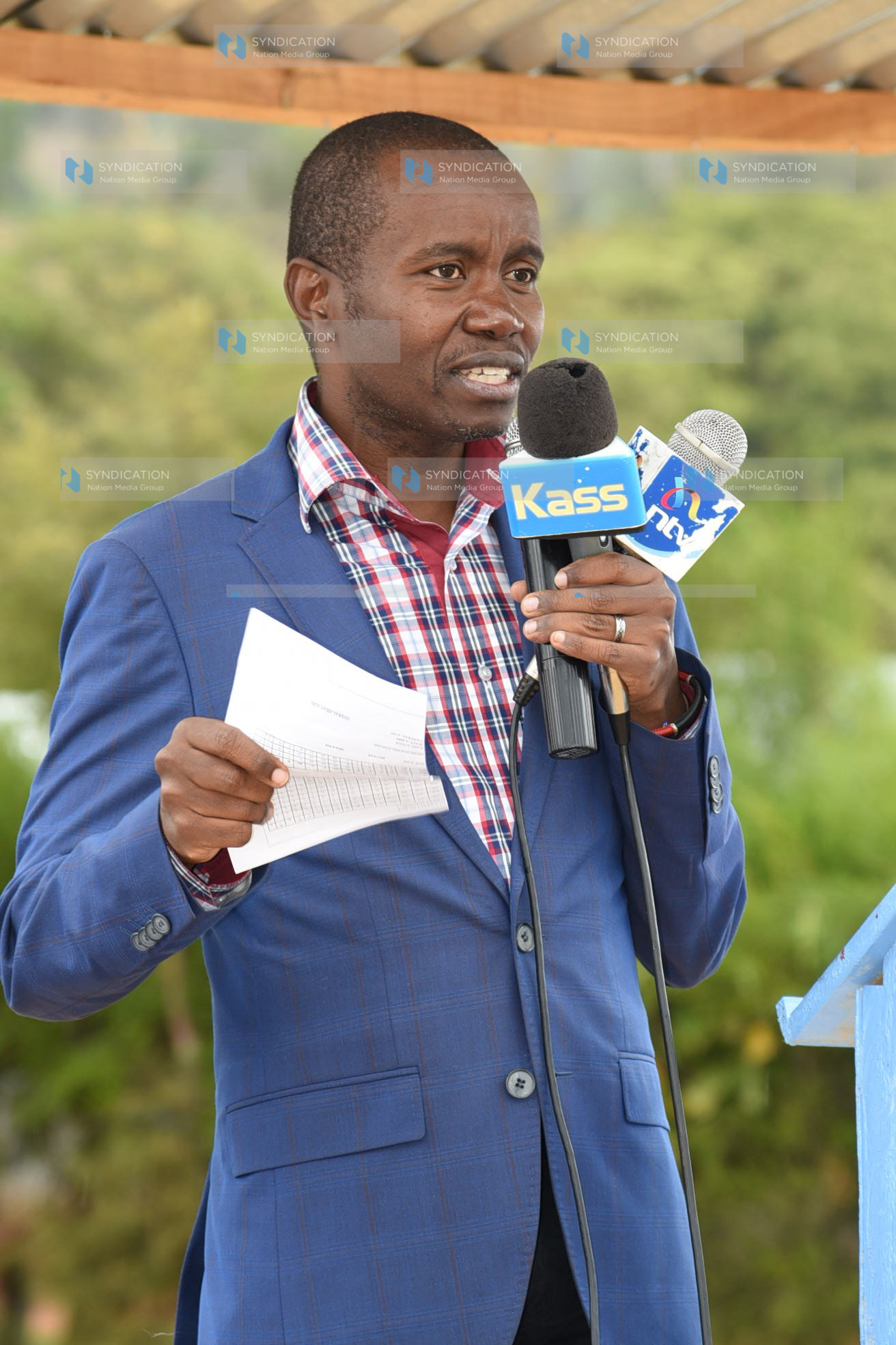 Joe Mucheru during a thanksgiving ceremony at Anin Girls’ Secondary School