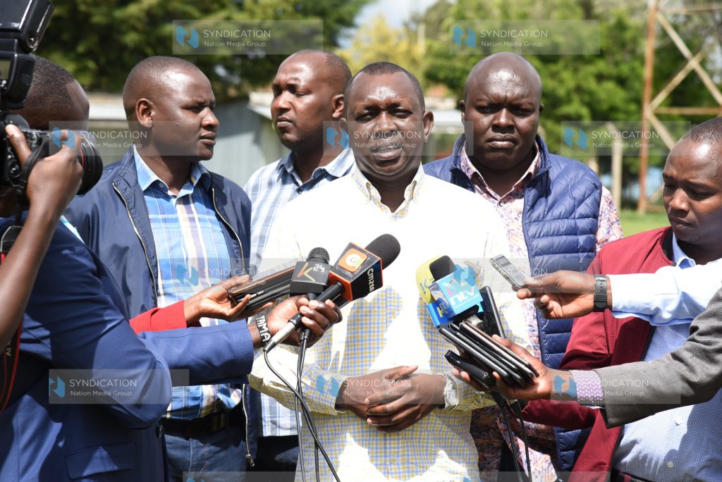 Press at the constituency's office in Outspan