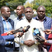 Press at the constituency's office in Outspan