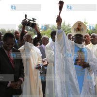 Embu Diocese Bishop Paul Kariuki blesses the newly constructed Sh250 million hospital wing