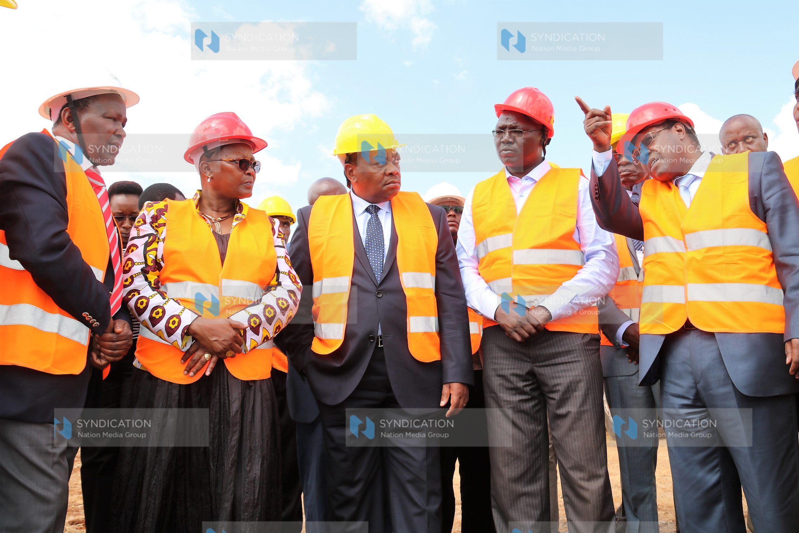 Groundbreaking ceremony for the Embu sewerage project at the Dallas area