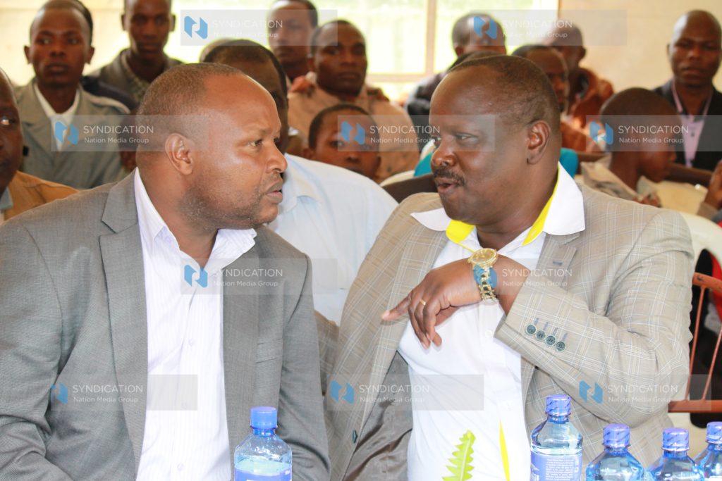 Kericho Governor Paul Chepkwony and Bomet Governor Isaac Ruto