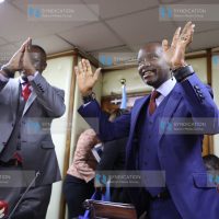 Outgoing CS Joe Mucheru handing over