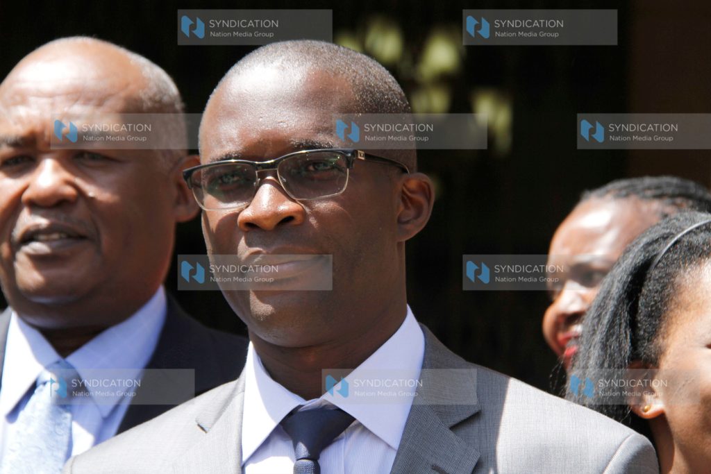Newly appointed Electoral and boundaries Commission (IEBC) CEO Mr. Ezra Chiloba