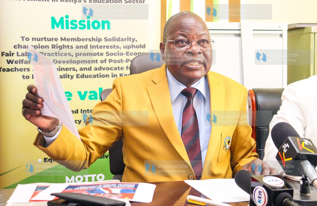 KUPPET Secretary-General Akelo Misori
