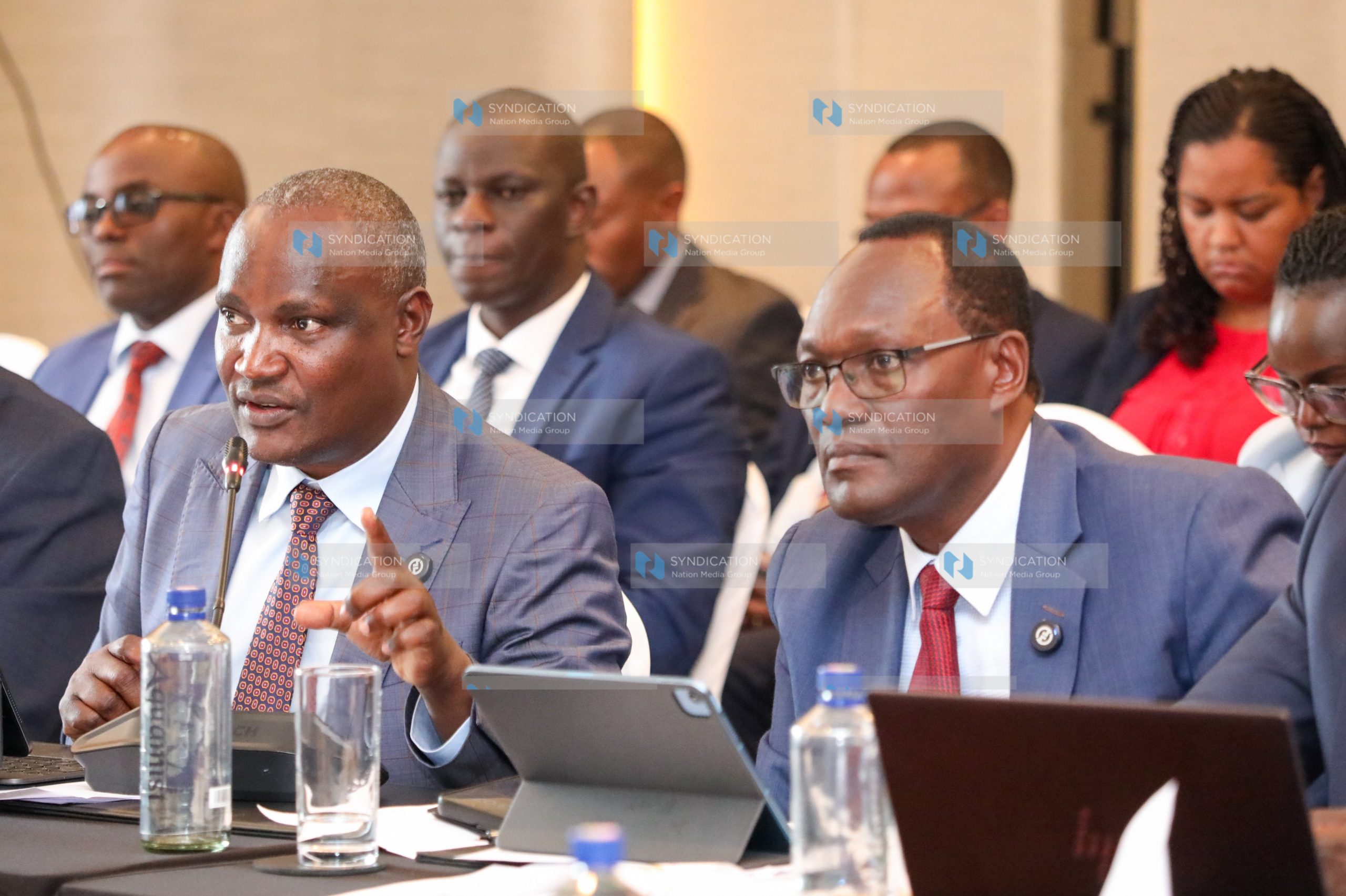 The Cabinet Secretary for the National Treasury and Economic Planning, Hon. John Mbadi and National Treasury Principal Secretary Dr. Chris Kiptoo