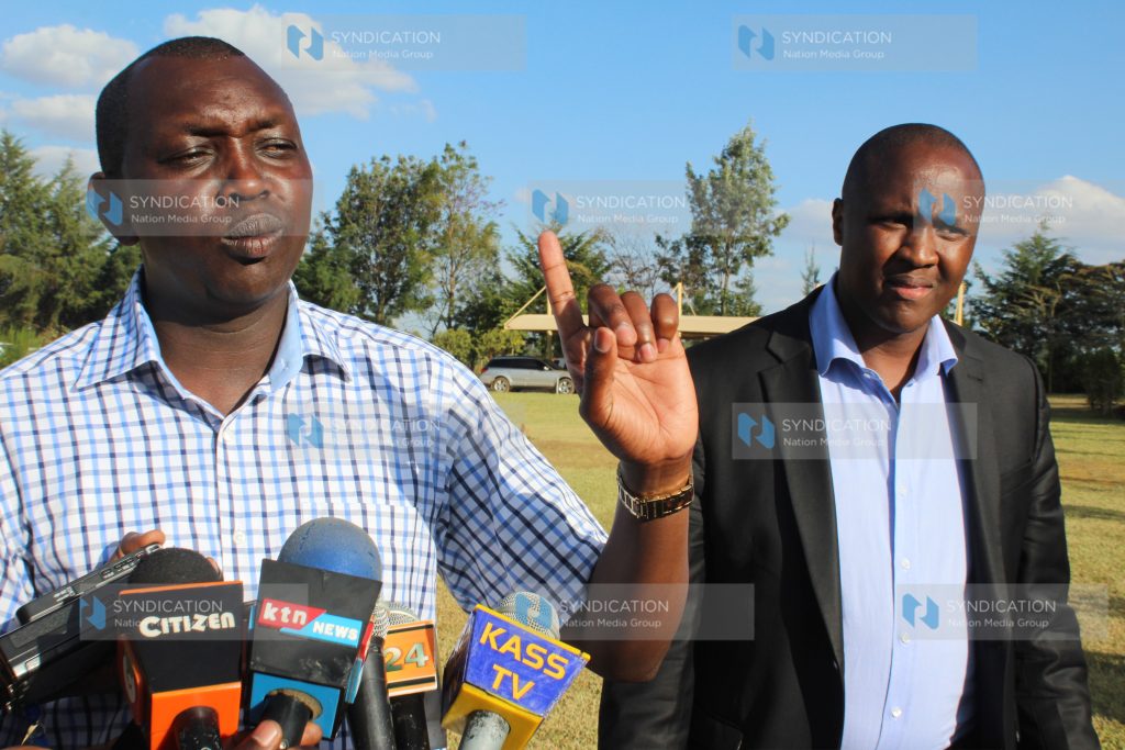 Nandi Hills MP Alfred Keter and Kapseret MP Oscar Sudi