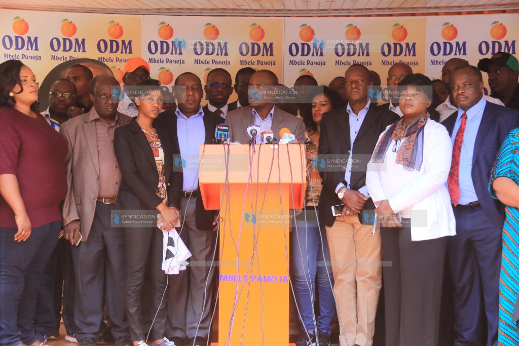 Nasa leaders led by ODM chairperson John Mbadi