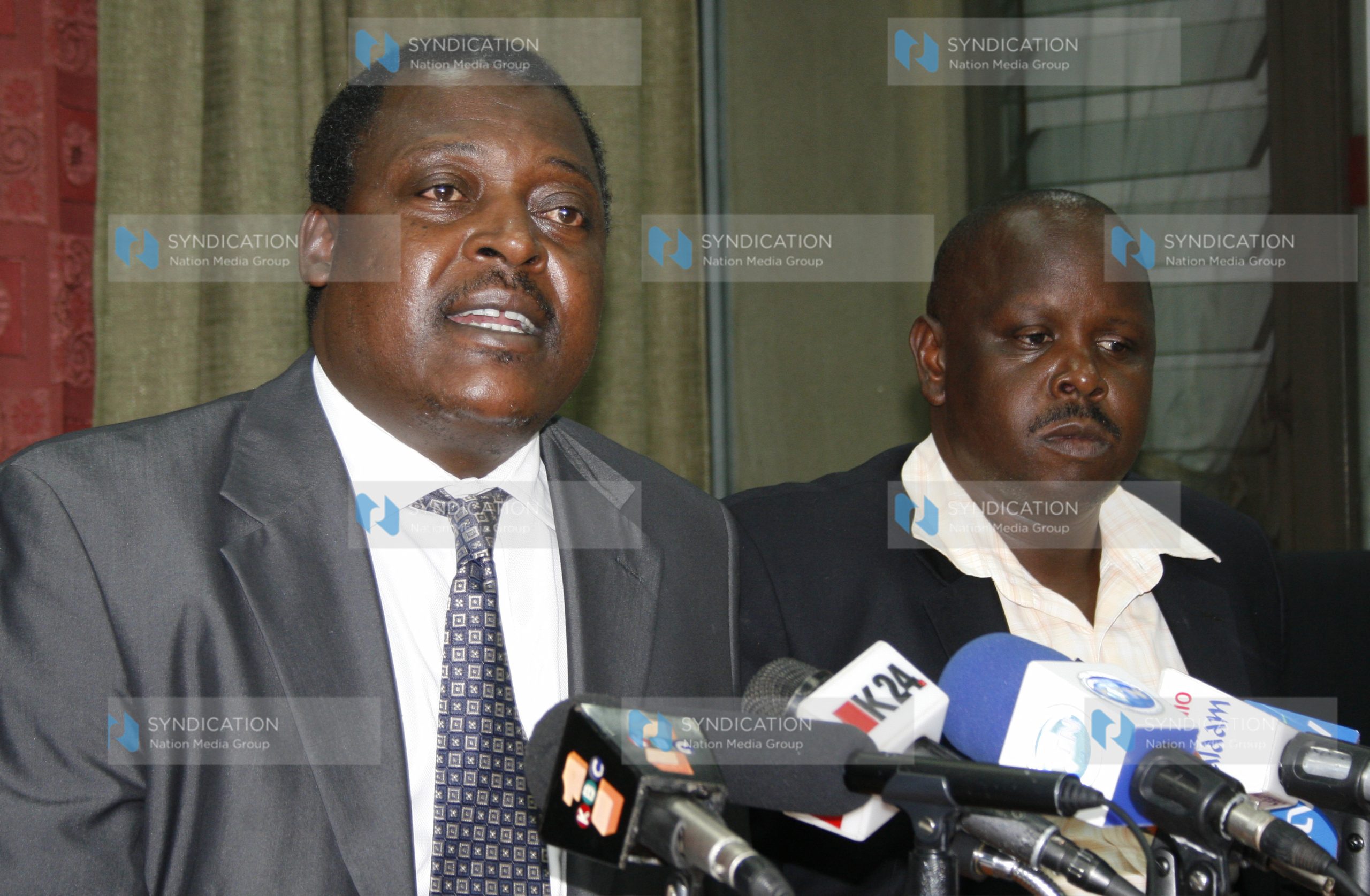 Members of Parliament Cyrus Jirongo and Isaac Ruto