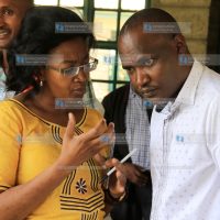 ODM Chairman John Mbadi with the party's Deputy Secretary General Agnes Zani