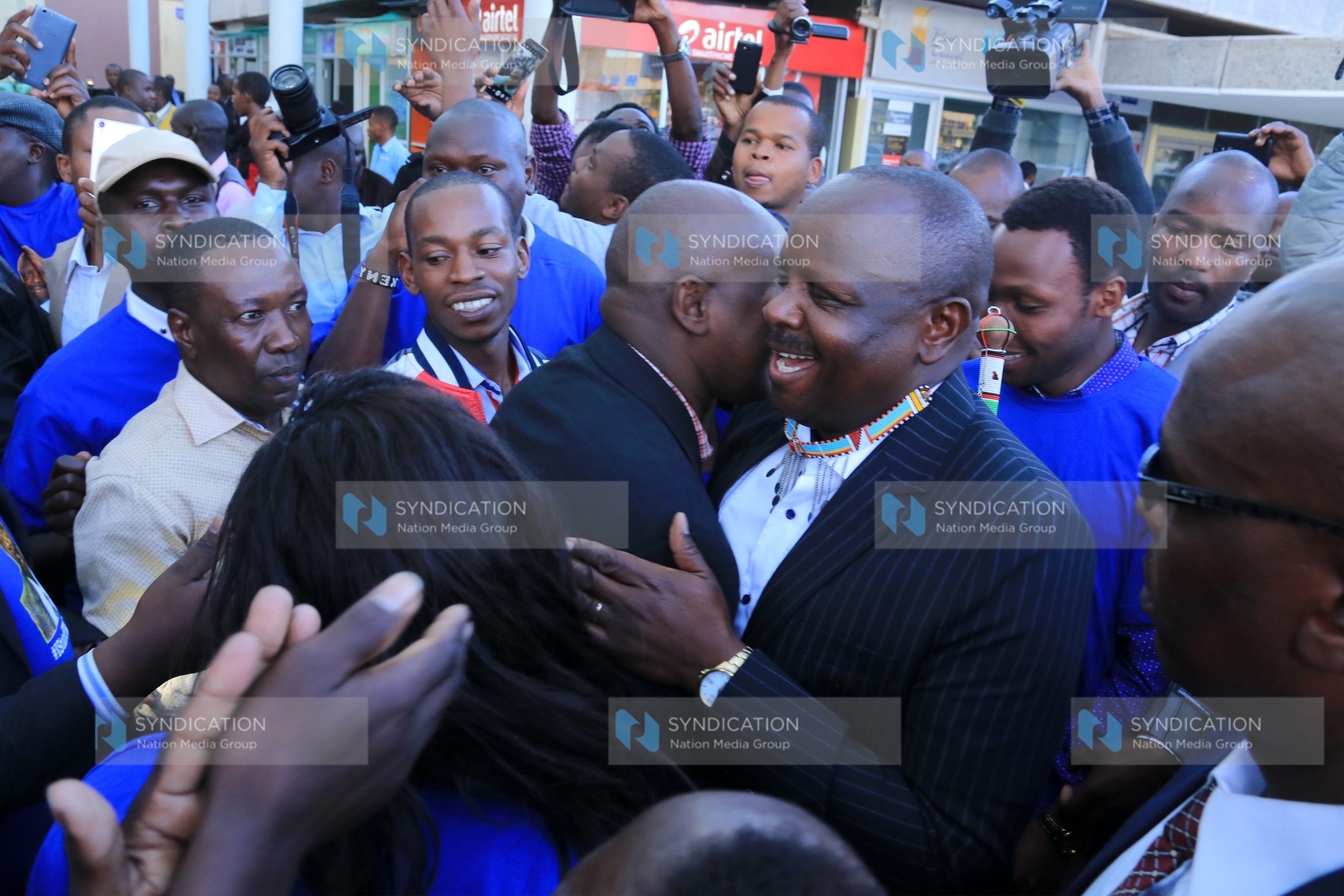Governor Isaac Ruto is received by his supporters