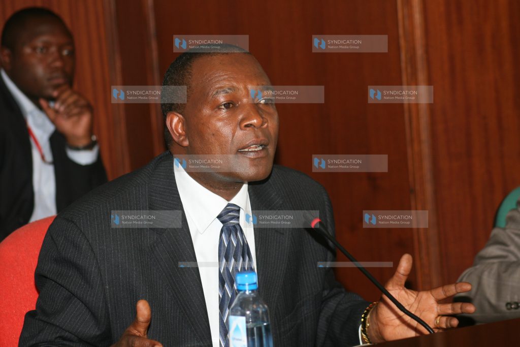 Central bank of Kenya governor Prof Njuguna Ndung'u