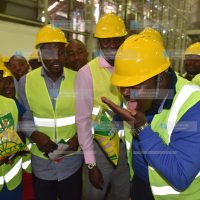 Senator of Kakamega Cleophas Malala testing West Kenya Sugar company
