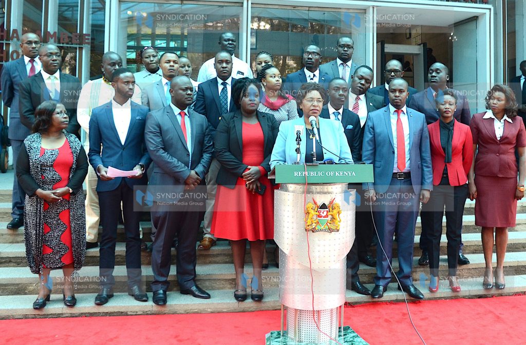 Public Service, Youth and Gender Cabinet Secretary Prof Margaret Kobia