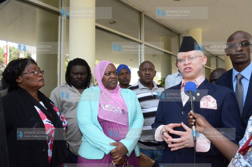 Nominated MP Isaac Mwaura addresses the press