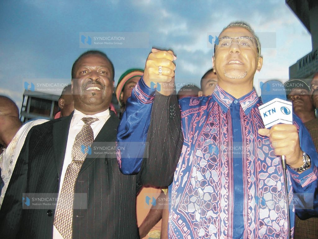 ODM presidential aspirants Musalia Mudavadi and Najib Balala