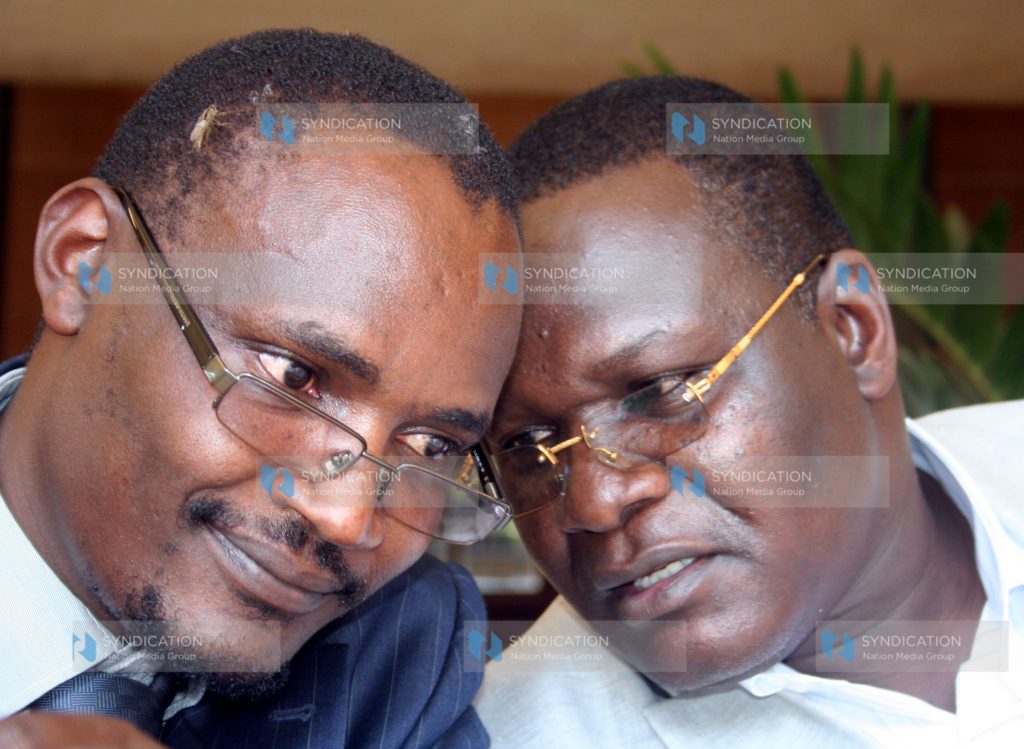 ODM MPs John Mbadi and Omondi Anyanga
