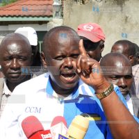 Chama Cha Mashinani (CCM) party leader Isaac Ruto, the party's gubernatorial candidate for Bomet County
