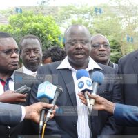 Bomet Governor Isaac Ruto addresses the press