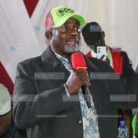 Deputy Party Leader Cleophas Malala addresses party supporters in Ol Kalou