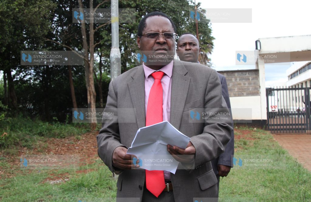 Embu Governor Martin Wambora leaves the CID headquarters