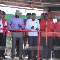 A public rally to drum up support for President Uhuru Kenyatta's re-election