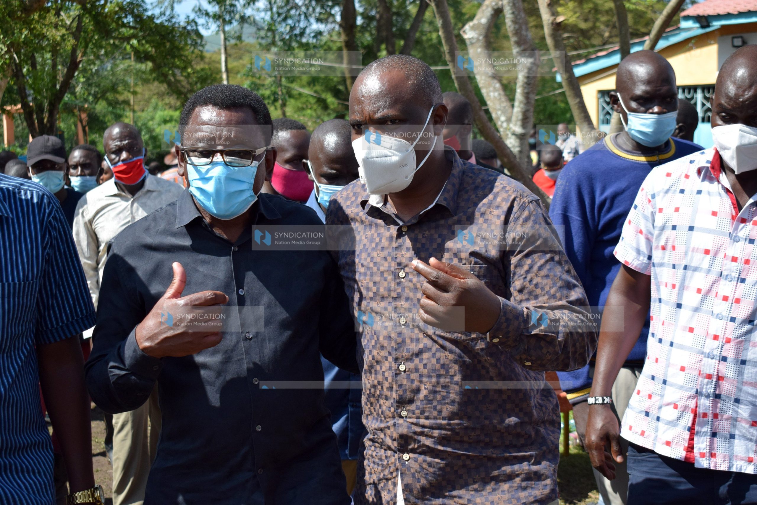 Senate Minority Leader James Orengo with his National Assembly counterpart John Mbadi