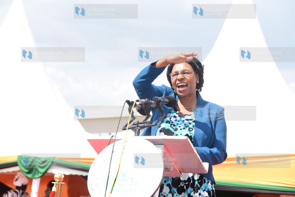 Cabinet Secretary for the Public Service, Gender, Senior Citizens Affairs and Special Programme Prof. Margaret Kobia