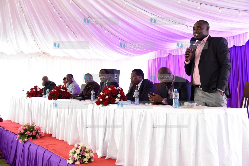 Kakamega Senator Cleophas Malala with political leaders