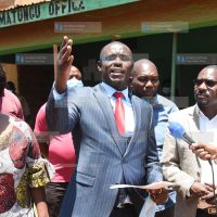 Senator of Kakamega Cleophas Malala and Matungu ANC parliamentary aspirant Oscar Nabulindo