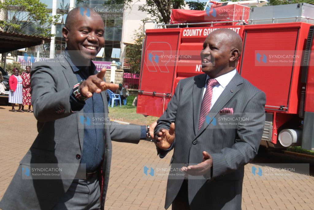 Nyeri Governor Mutahi Kahiga bids farewell to ICT Cabinet Secretary Joe Mucheru