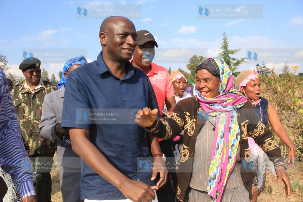 Energy CS Charles Keter, and Kieni MP Kanini Kega