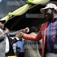 Deputy President William Ruto and Chama Cha Mashinani (CCM) party leader Isaac Ruto