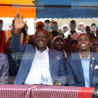 Chama Cha Mashinani party leader Isaac Ruto, Chepalungu MP Gideon Koskei, and former Longisa Ward MCA Stephen Changmorik