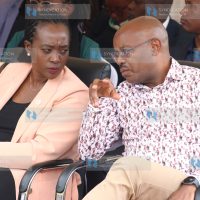 Defence CS, Soipan Tuya and her PS Patrick Mariru