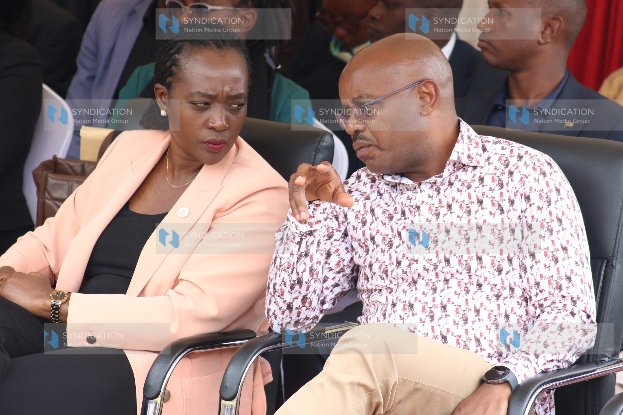 Defence CS, Soipan Tuya and her PS Patrick Mariru