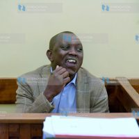 Kapseret MP Oscar Sudi at Nakuru Law Courts