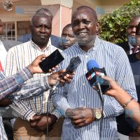Addressing the press after a meeting on project proposals for the constituency for the 2017/2018 period