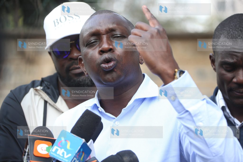 Kapseret MP Oscar Sudi and lawyer Cliff Ombeta