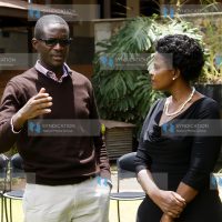 IEBC CEO Ezra Chiloba with IEBC vice chair Consolata Maina