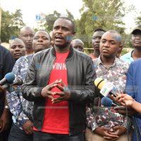 Senator of Kakamega Cleophas Malala with other MPs