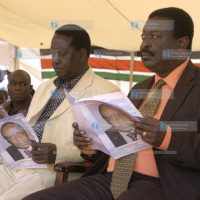 Prime Minister Raila Odinga, and his Deputy Musalia Mudavadi