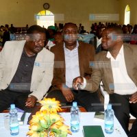 Amani National Congress leader Musalia Mudavadi, Sabatia MP Alfred Agoi, and former Shinyalu MP Justus Kizito