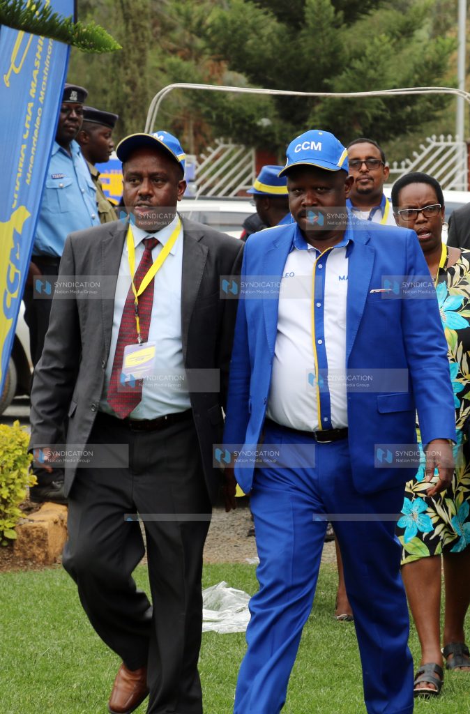 Chama Cha Mashinani (CCM) party leader and Bomet Governor Isaac Ruto and Nakuru gubernatorial aspirant Peter Koros