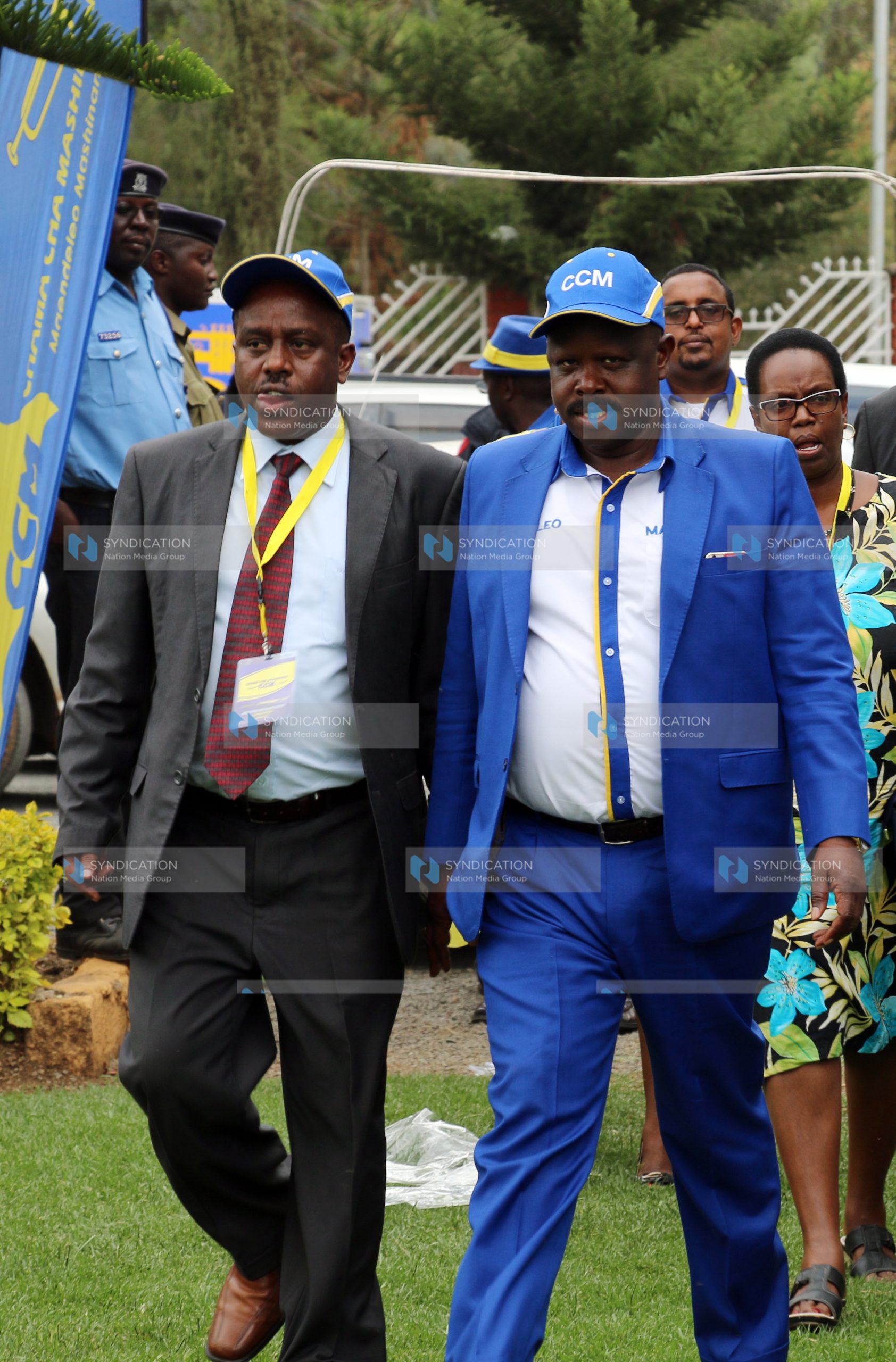 Chama Cha Mashinani (CCM) party leader and Bomet Governor Isaac Ruto and Nakuru gubernatorial aspirant Peter Koros