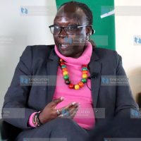 Betty Maina during the interview at her office