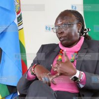 Betty Maina during the interview