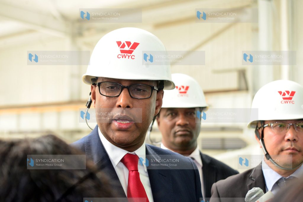 Inspection on the progress of China Wu Yi’s Sh10 billion housing materials supermarket