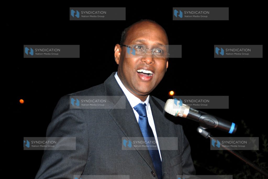 Cabinet Secretary for Industrialization and Enterprise Development Adan Mohamed, speaks